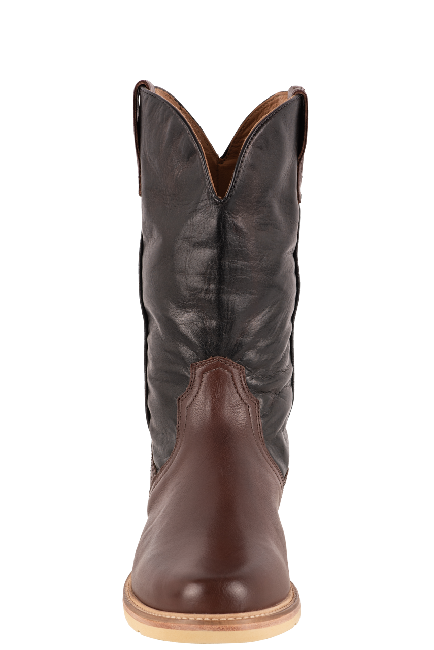 Lucchese Men's Baby Buffalo Range Boots - Whiskey