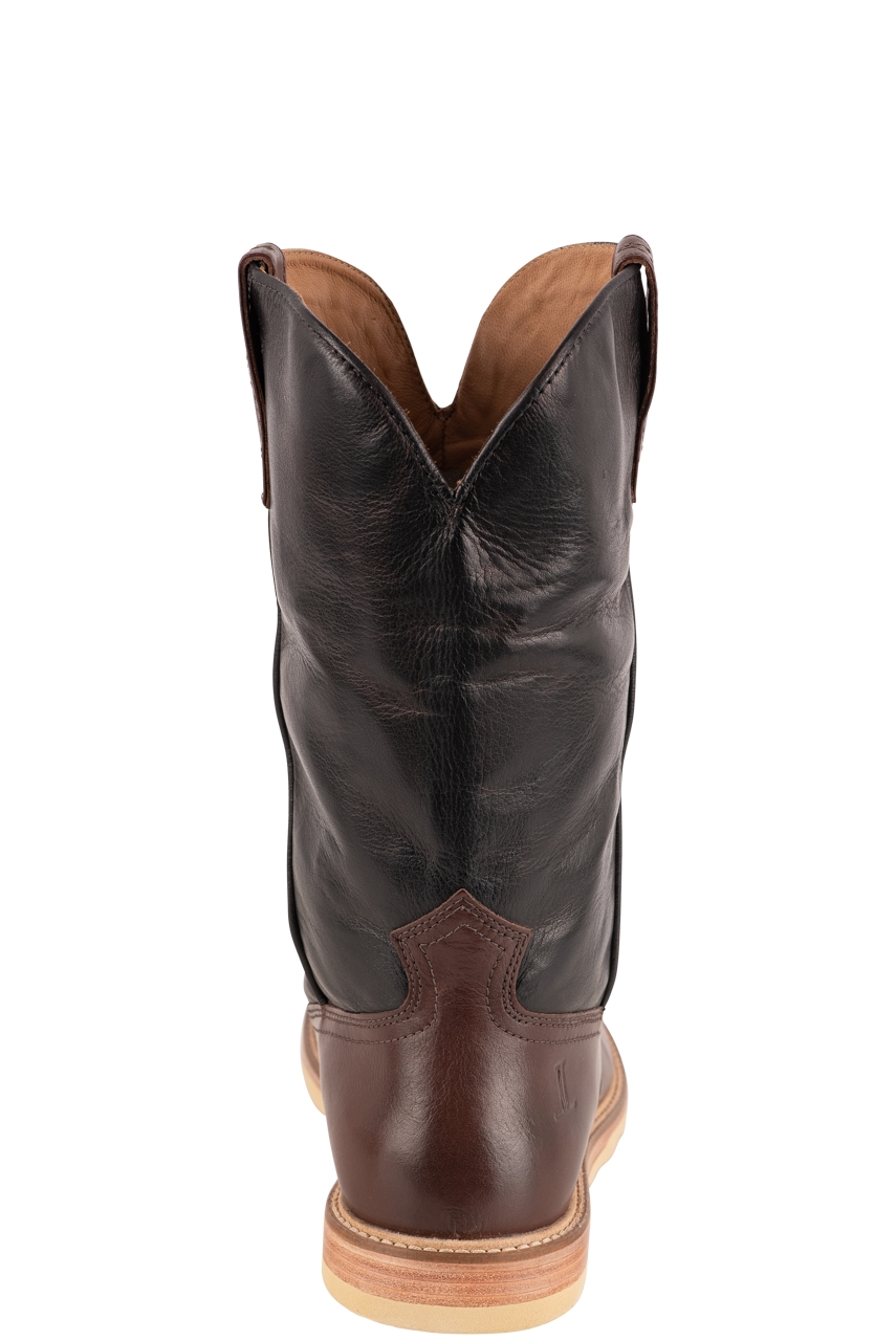 Lucchese Men's Baby Buffalo Range Boots - Whiskey