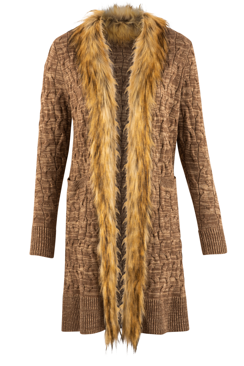 Tasha Polizzi Marcy Fur Cardigan