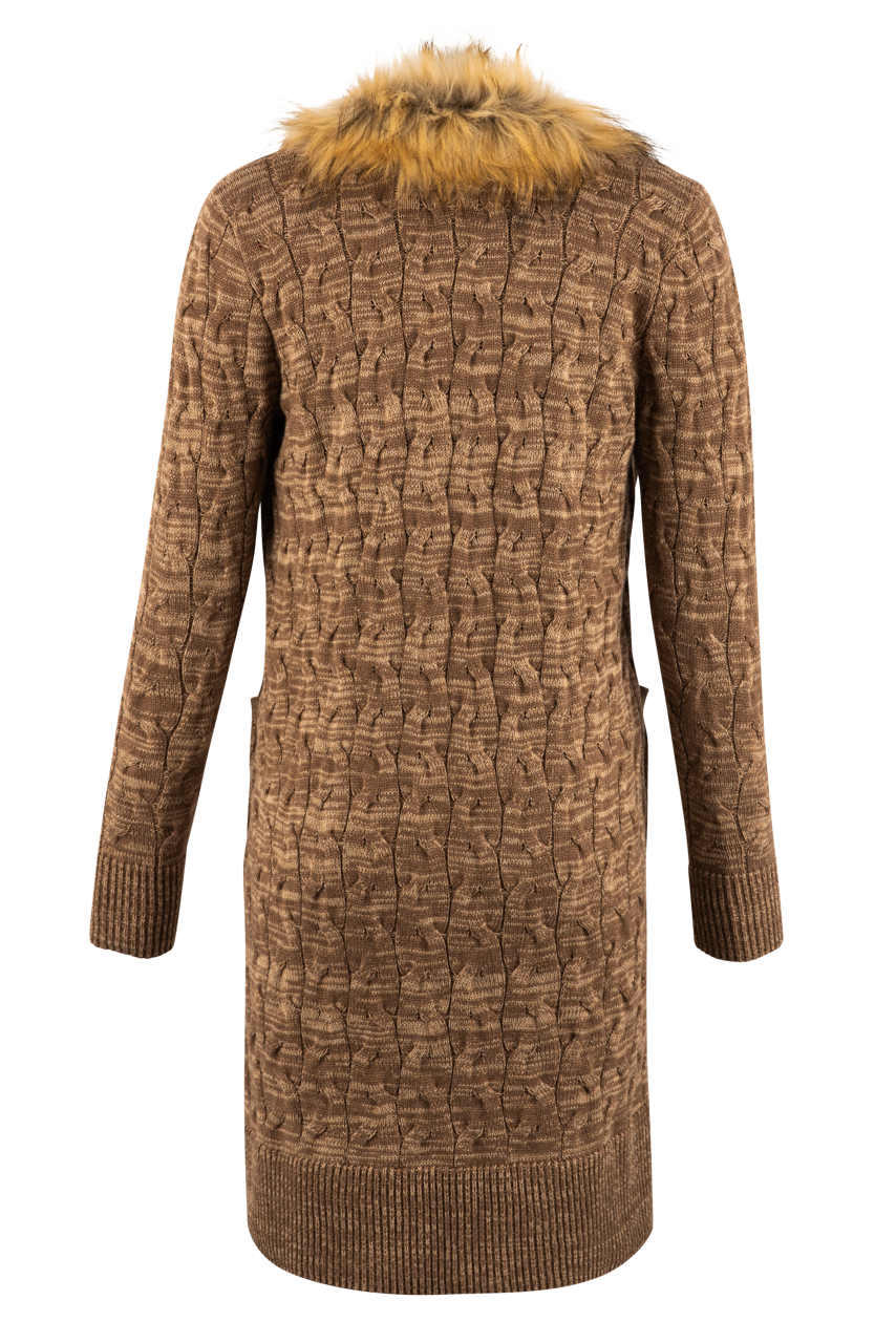 Tasha Polizzi Marcy Fur Cardigan