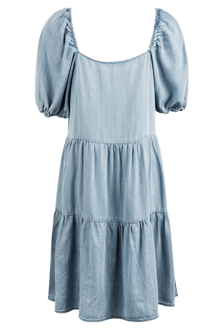 Tasha Polizzi Tiered Denim Dress