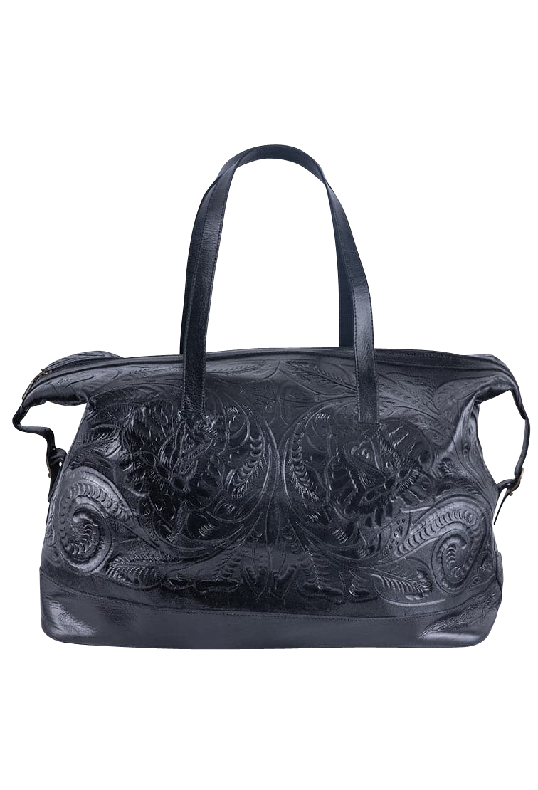Hide and Chic Aurora Tooled Wristlet Bag