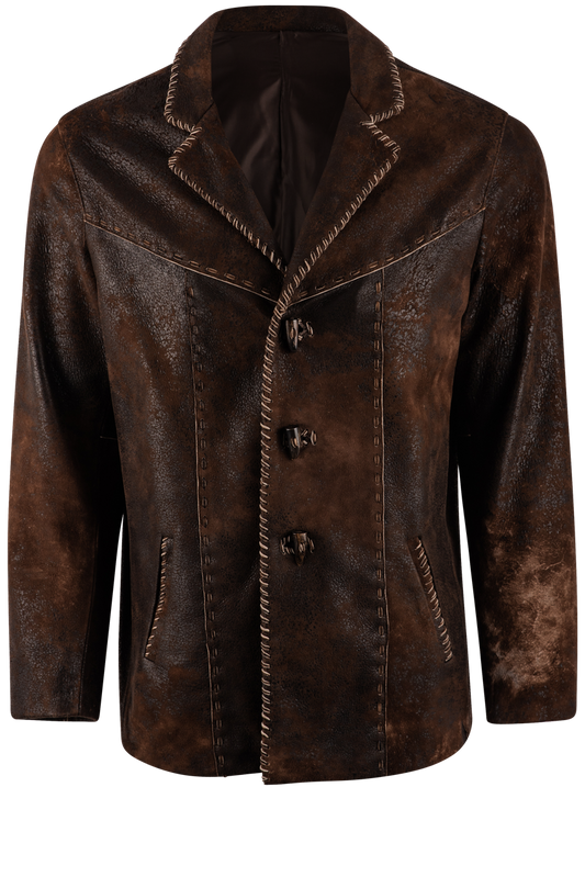 Continental Leather Cigar Jacket
