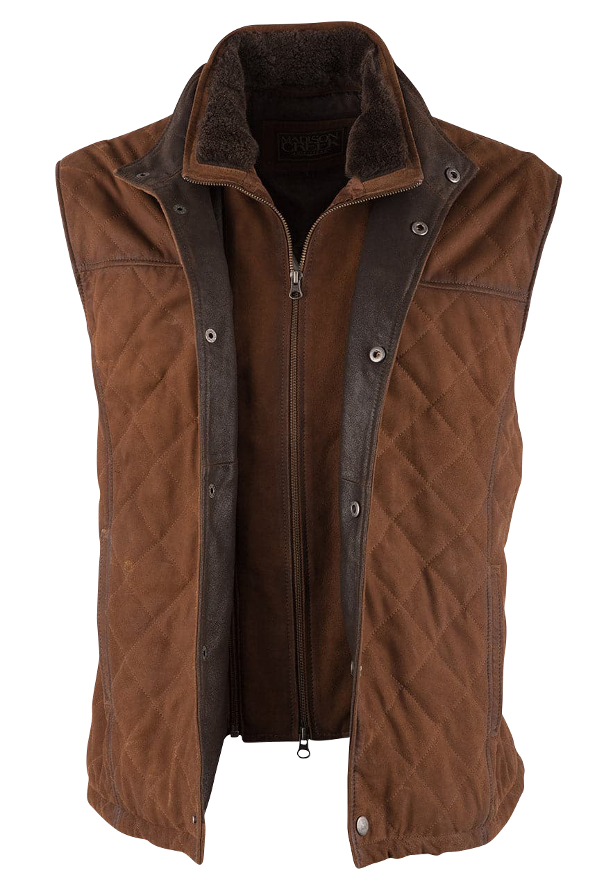 Madison Creek Beaver Creek Bourbon Goat Suede Vest