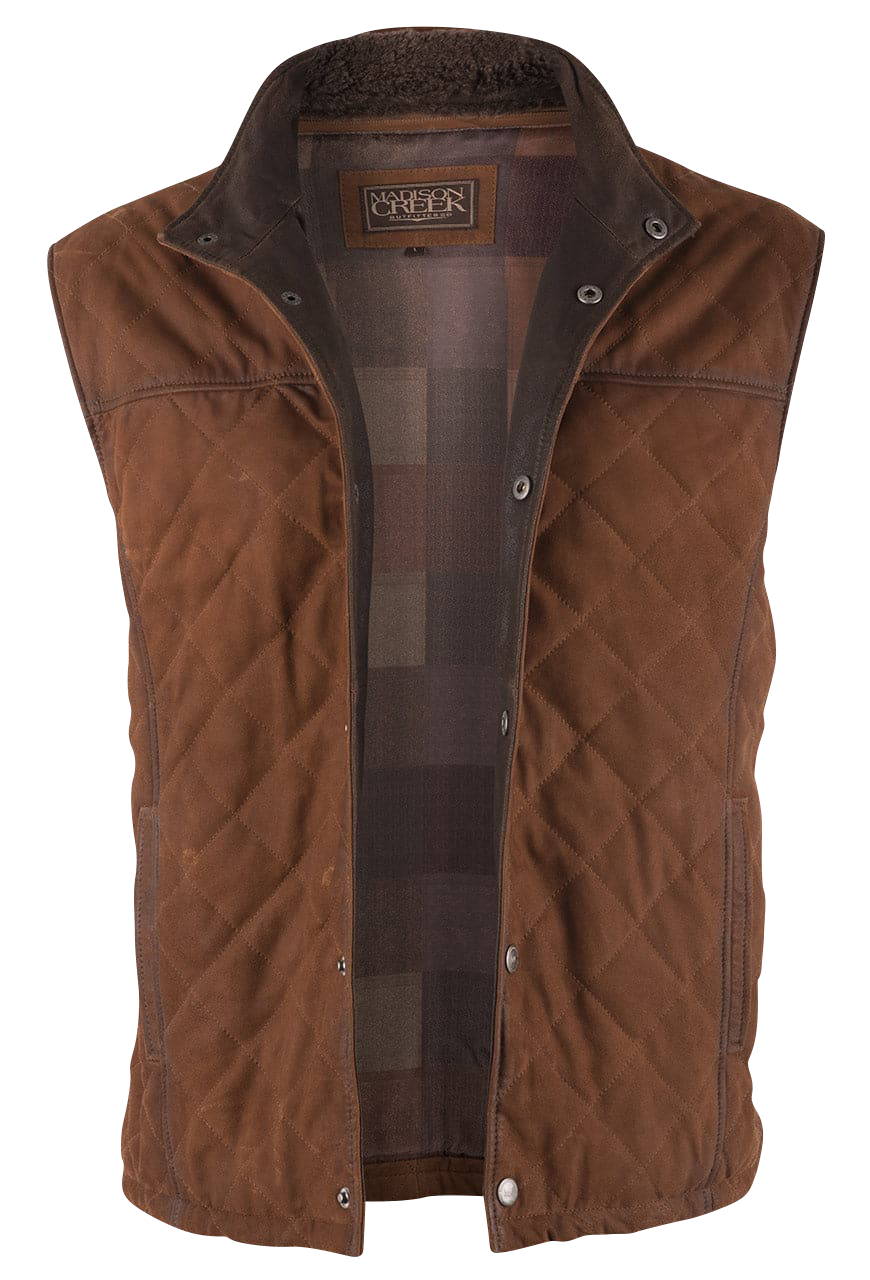 Madison Creek Beaver Creek Bourbon Goat Suede Vest