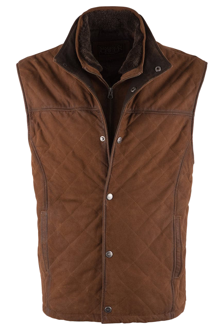 Madison Creek Beaver Creek Bourbon Goat Suede Vest