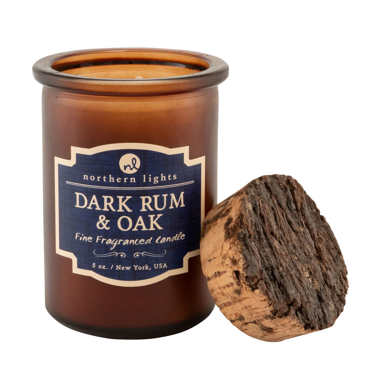 Northern Lights Dark Rum & Oak Candle