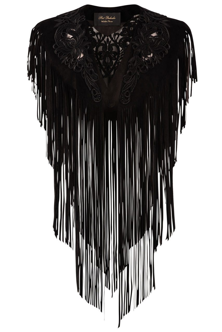 Pat Dahnke Black Cutout Collar