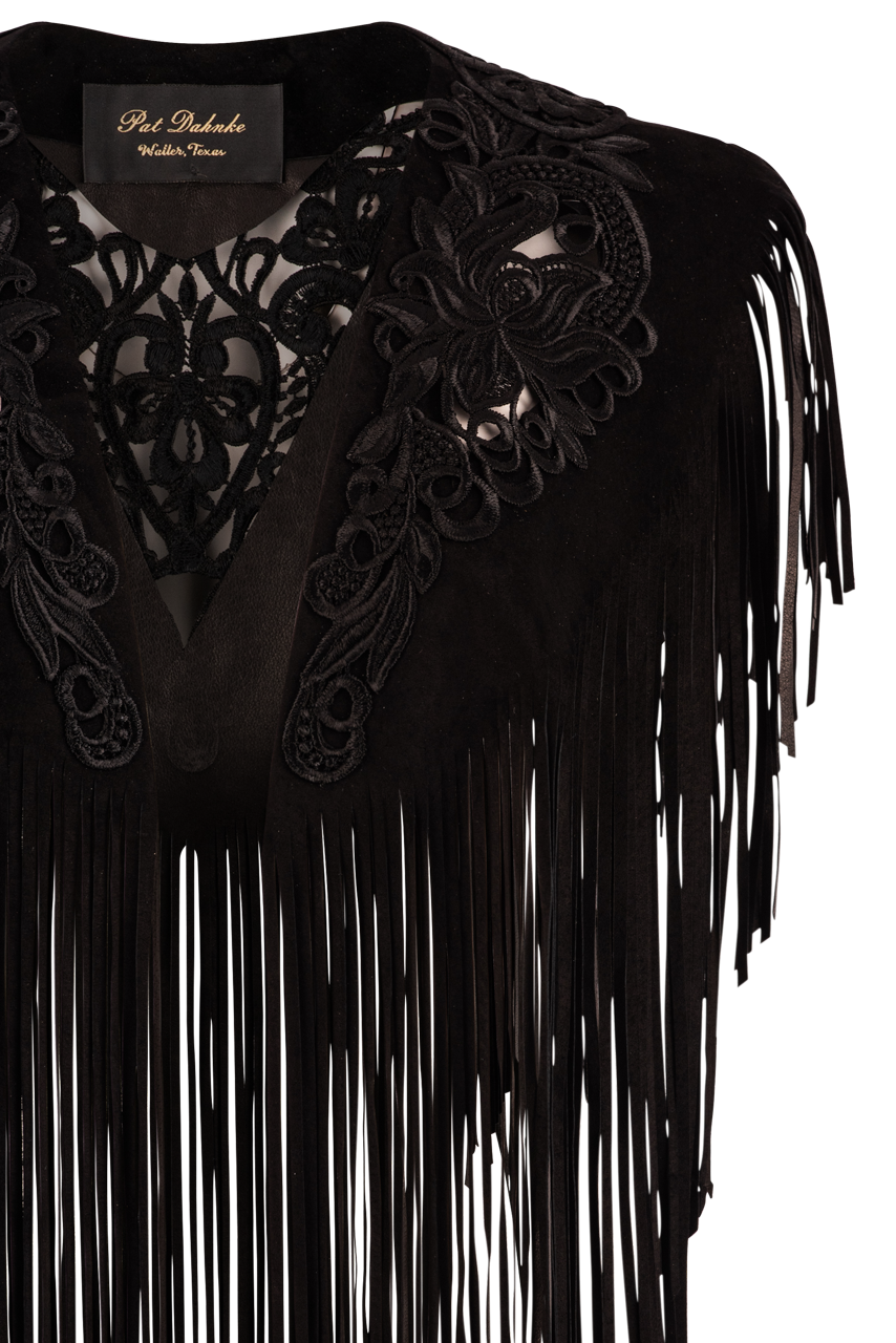 Pat Dahnke Black Cutout Collar