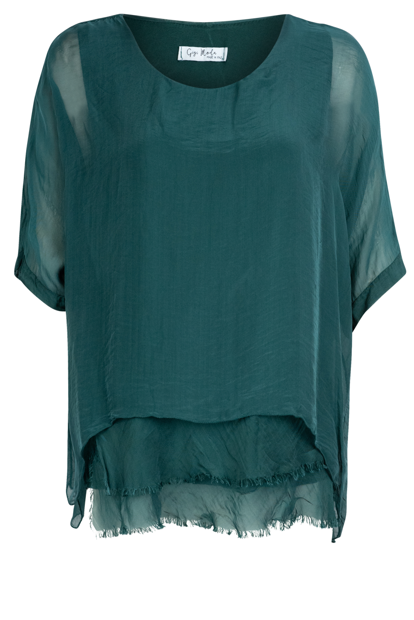 Gigi 3/4 Sleeve Tiered Top