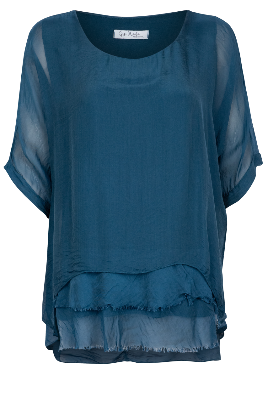 Gigi 3/4 Sleeve Tiered Top