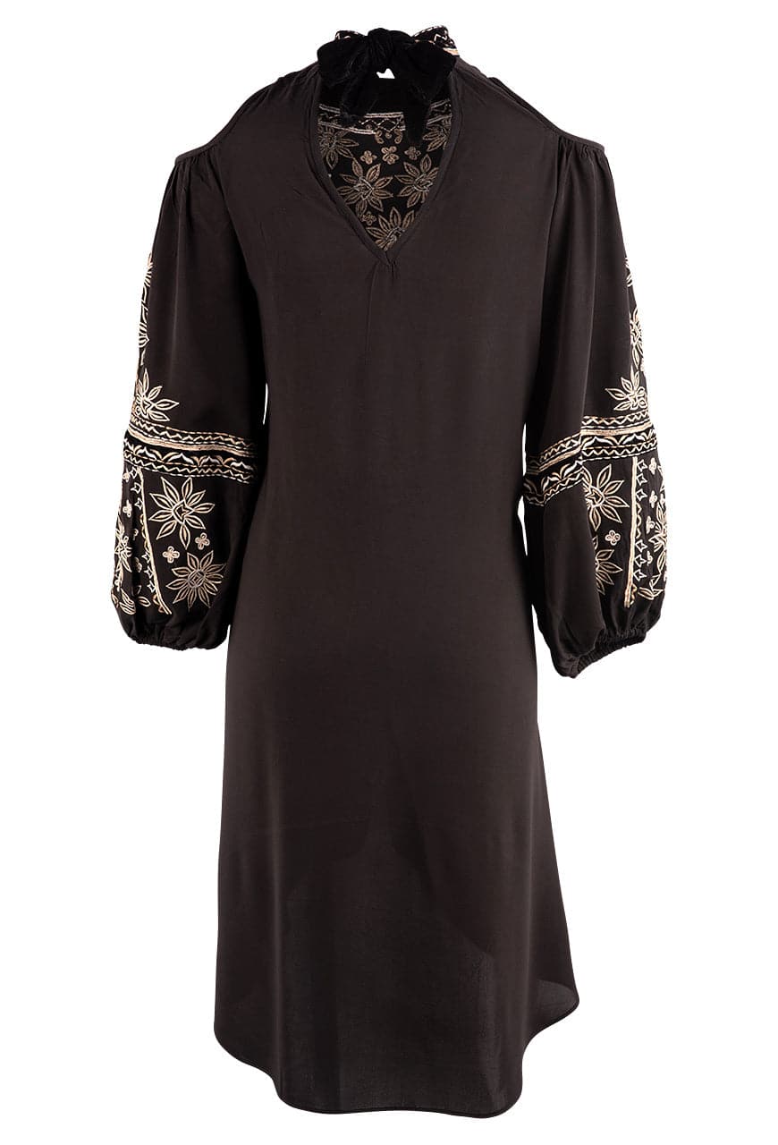 Vintage Collection Black Mercury Cold Shoulder Dress