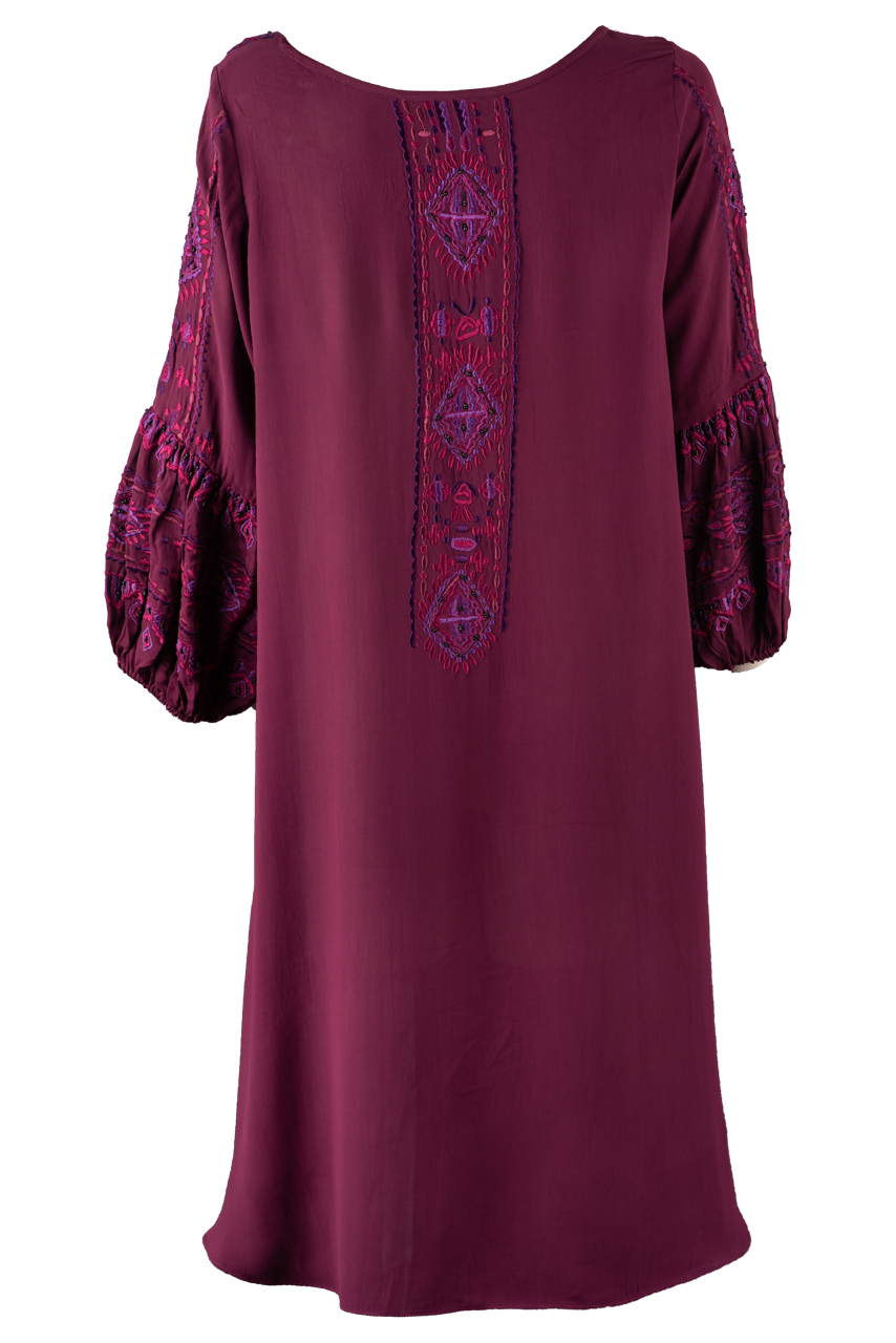 Vintage Collection Plum Adele Puff Sleeve Tunic