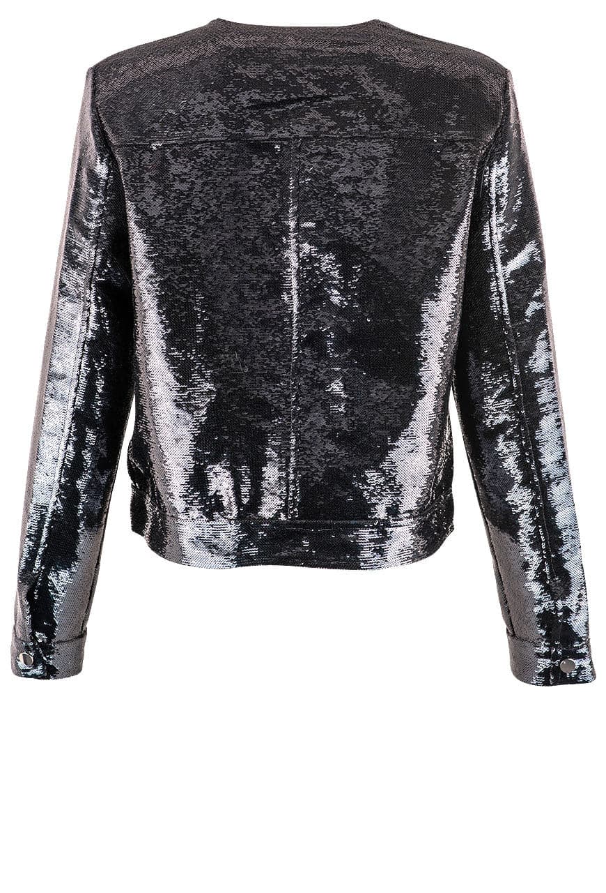 Dolce Cabo Sequin Denim Jacket - Midnight