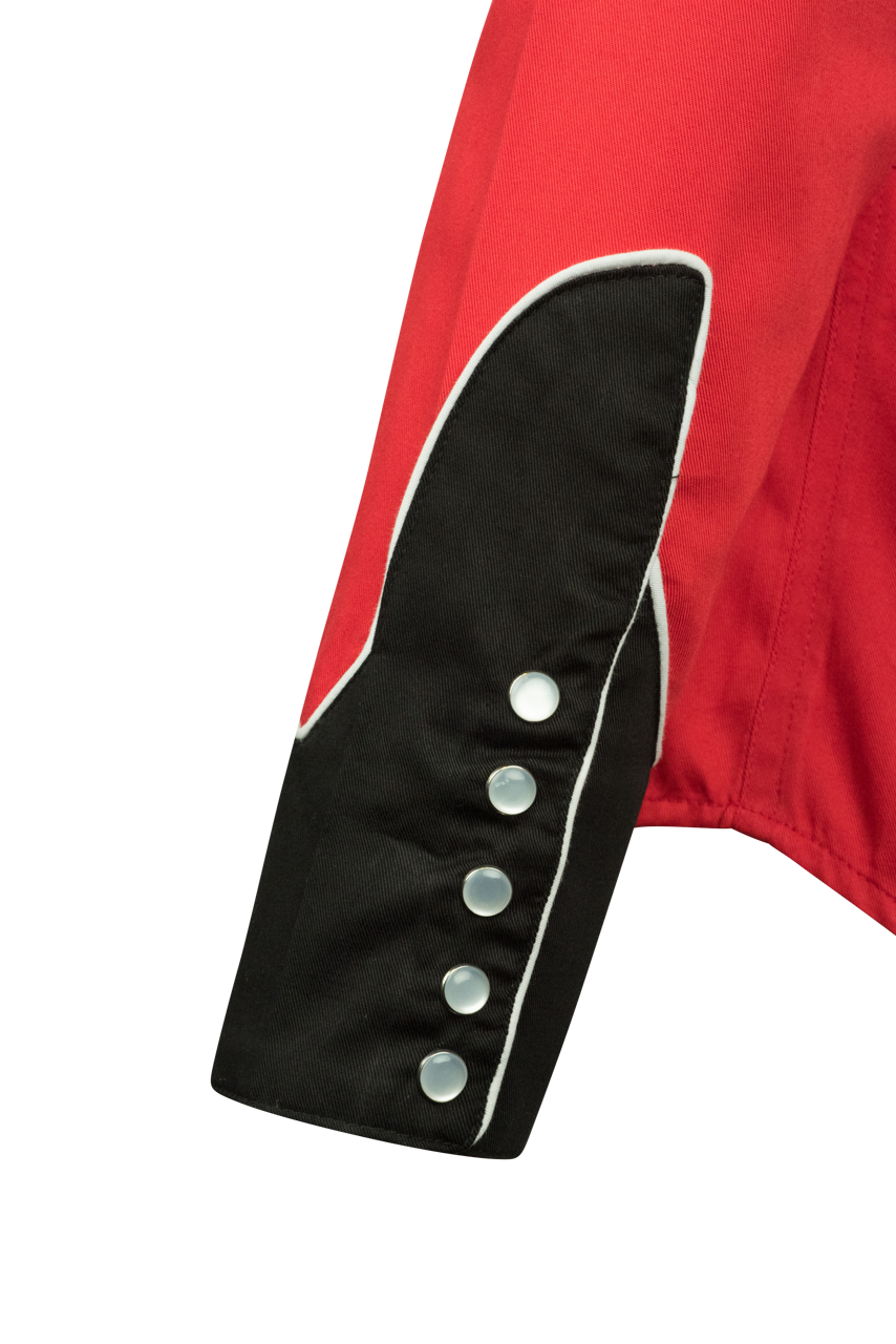 Rockmount Ranch Wear Red Roses Western Top