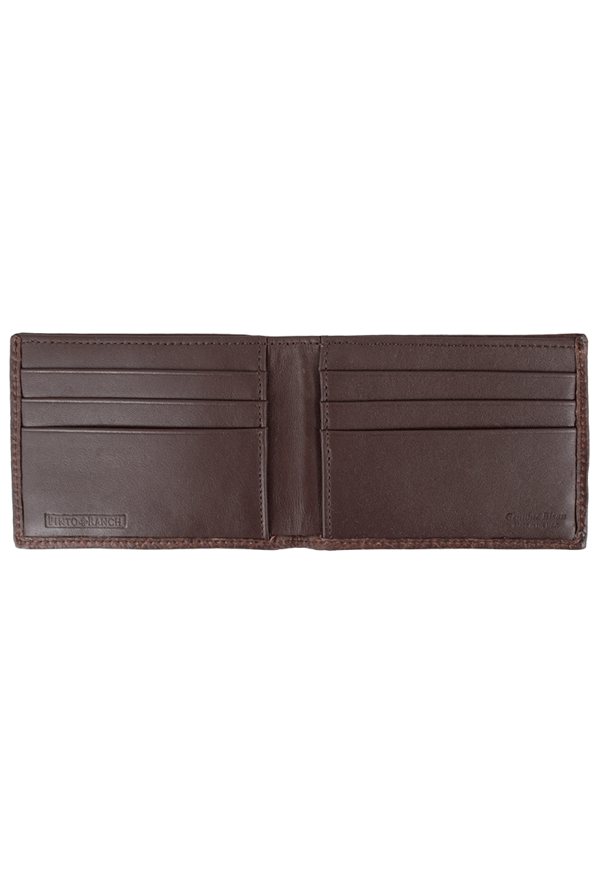 Pinto Ranch Slim Fold Bison Wallet