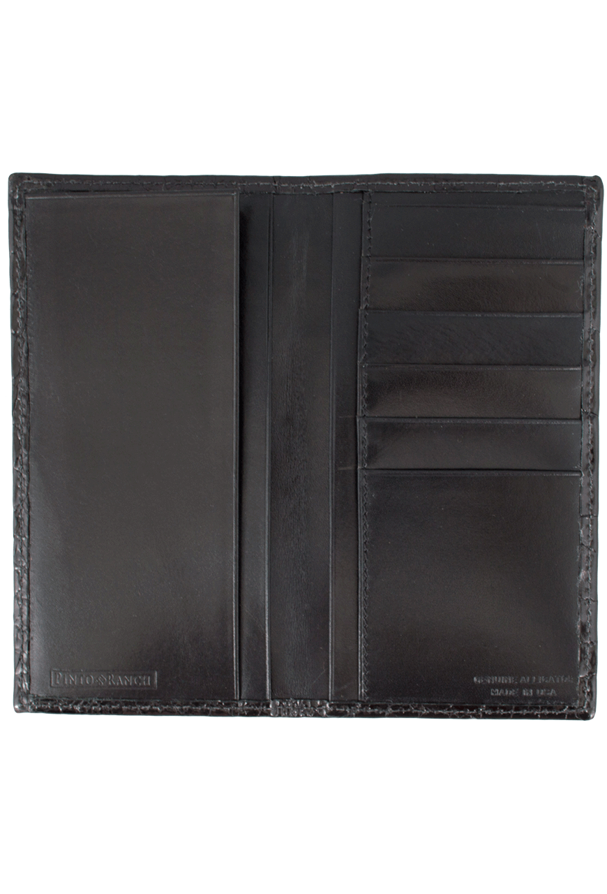 Pinto Ranch Alligator Checretary Wallet