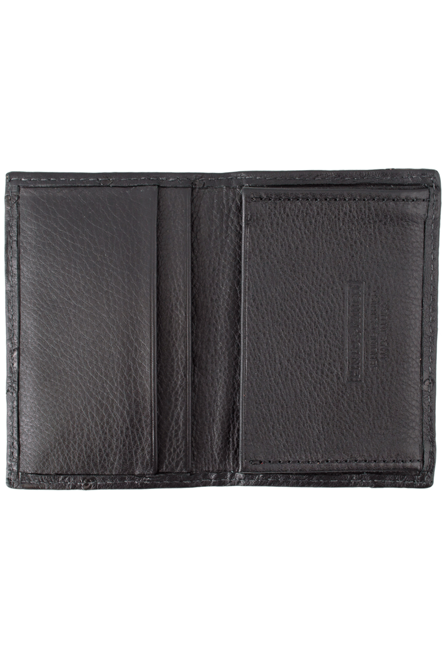 Pinto Ranch Ostrich Gusseted Card Case