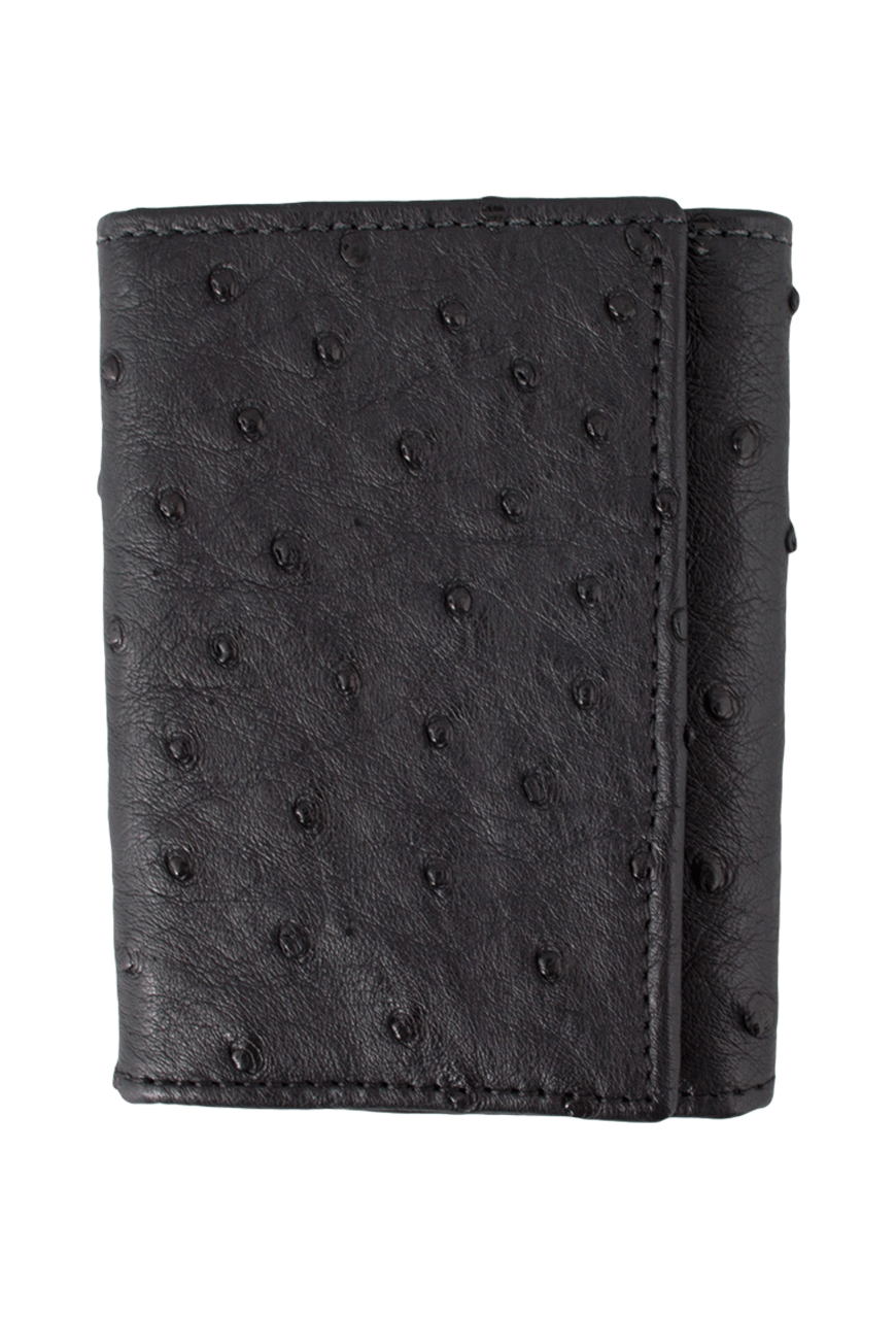 Pinto Ranch Trifold Ostrich Wallet