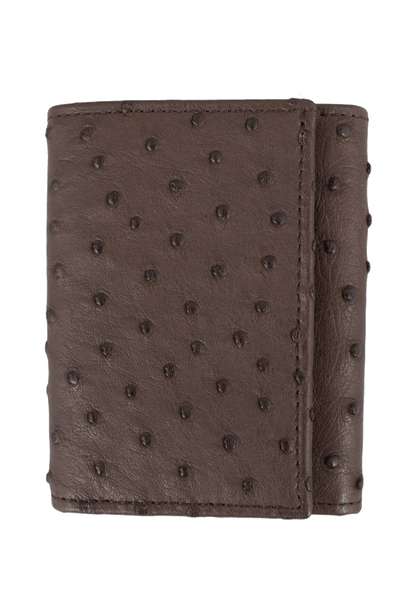Pinto Ranch Trifold Ostrich Wallet