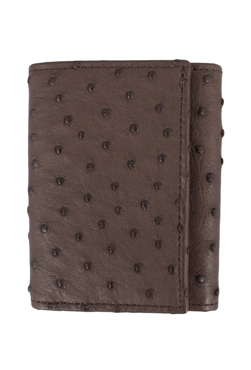 Pinto Ranch Trifold Ostrich Wallet