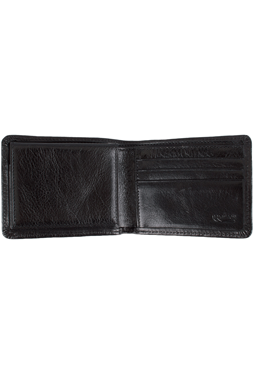 Brighton Black Leather Carnegie Passcase Wallet