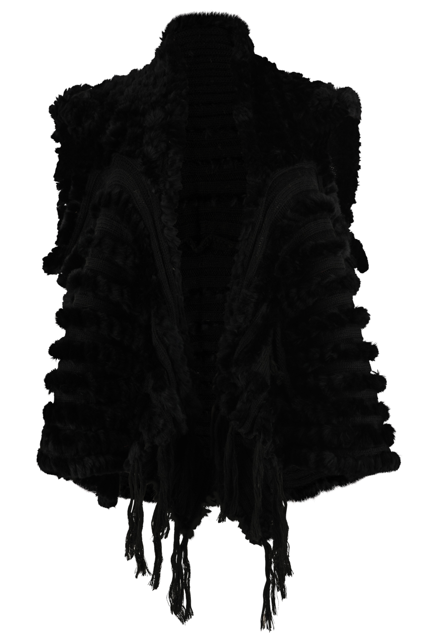 Pat Dahnke Rex Rabbit Fur Shawl