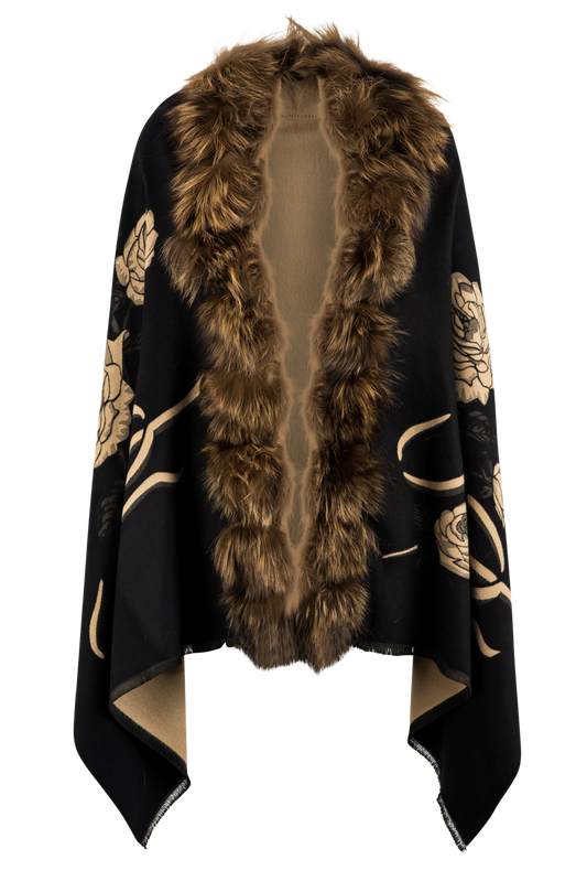 Pat Dahnke Fox Trim Shawl