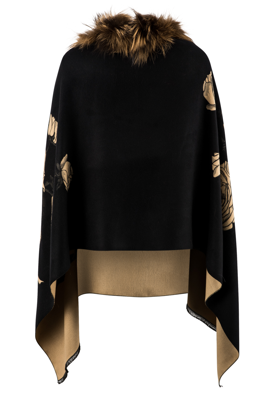 Pat Dahnke Fox Trim Shawl