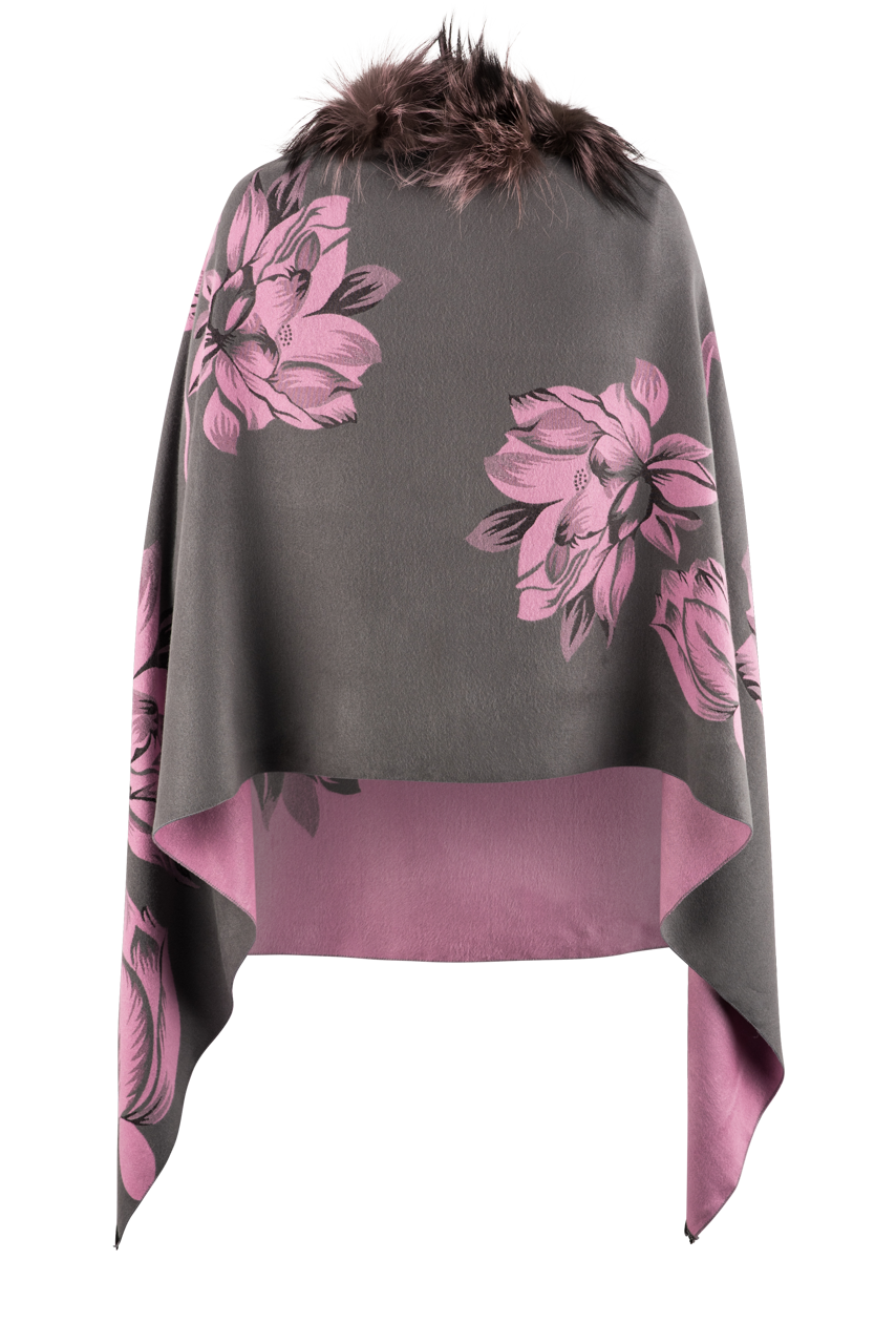Pat Dahnke Fox Trim Shawl