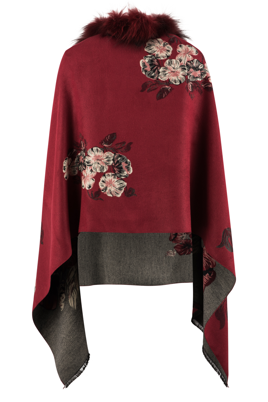 Pat Dahnke Fox Trim Shawl