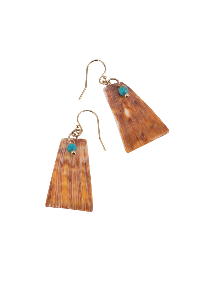 Ann Vlach Spiny Oyster Earrings