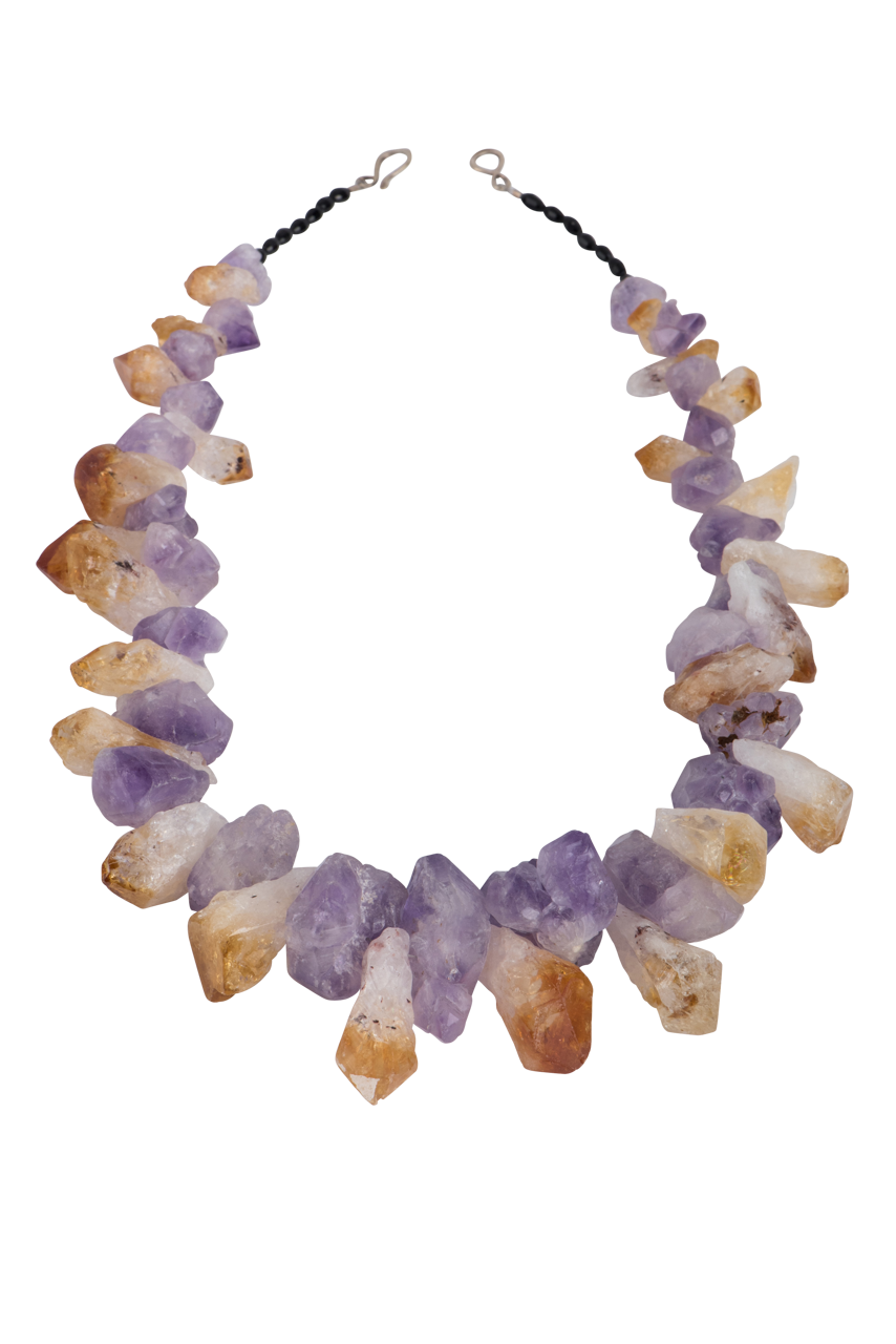 Ann Vlach Citrine & Amethyst Necklace