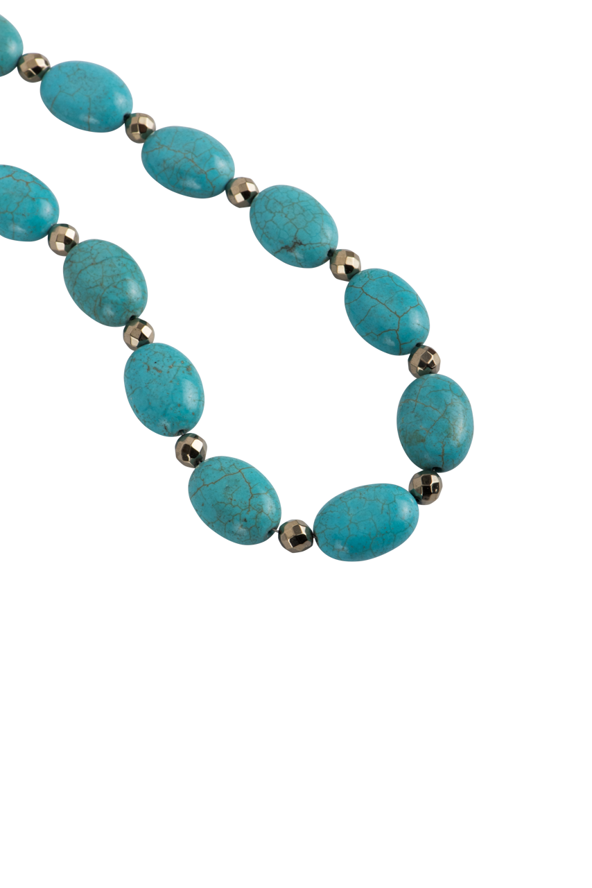 Ann Vlach Oval Turquoise Necklace