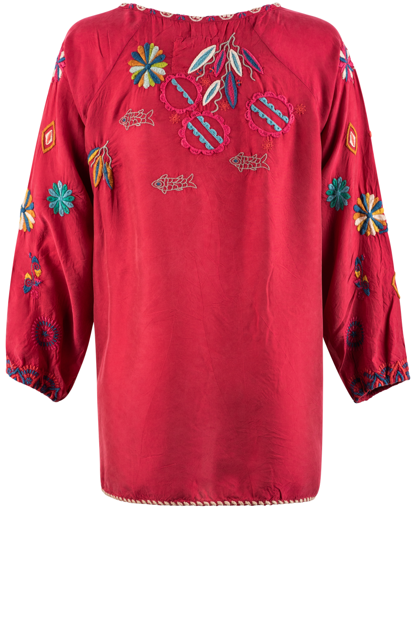 Johnny Was Cherry Blouse