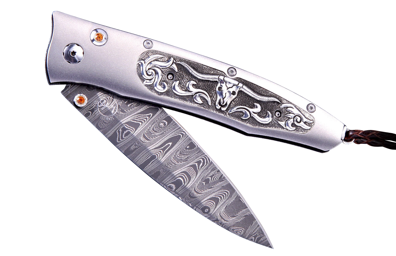 William Henry Gentac Longhorn Pocket Knife