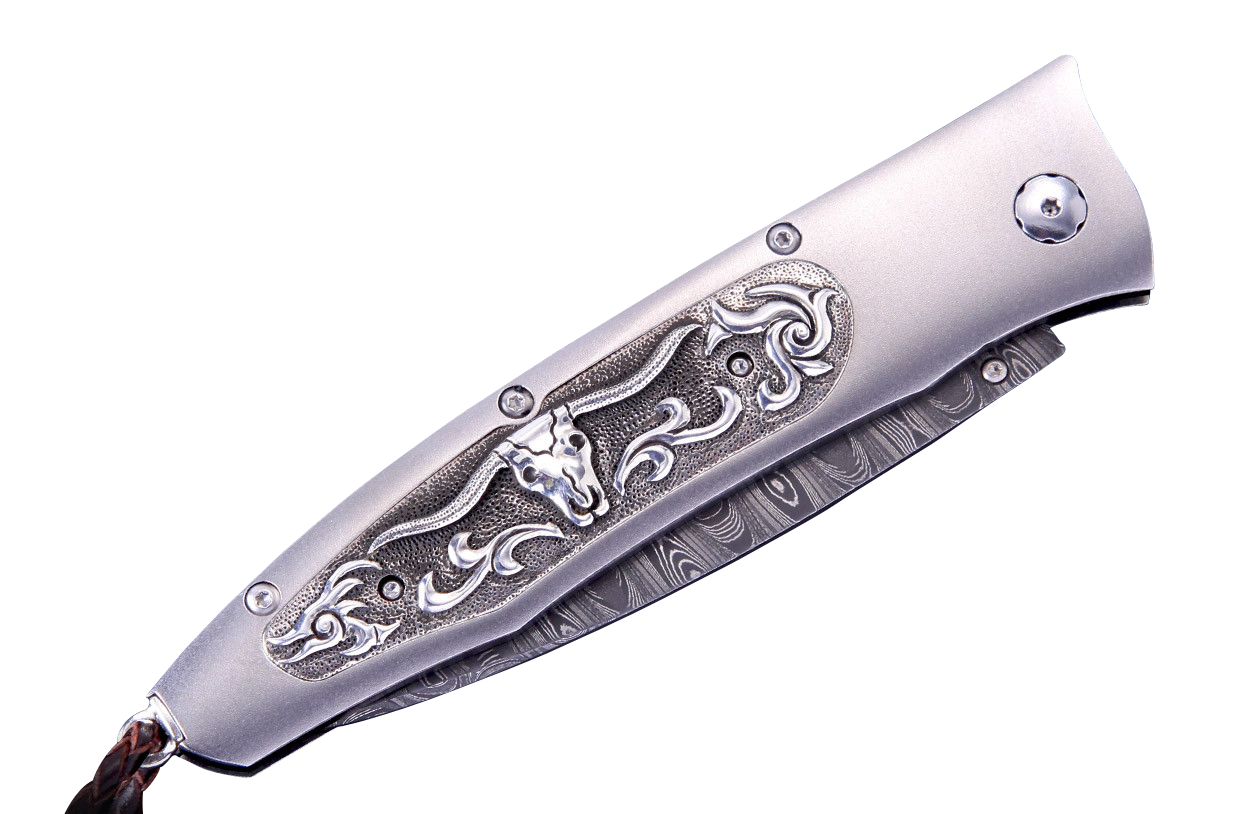 William Henry Gentac Longhorn Pocket Knife