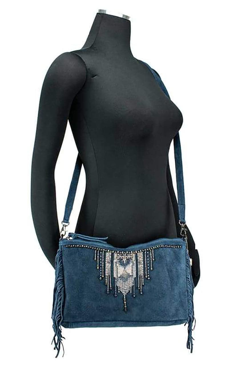 Mary Frances Bryce Leather Crossbody Handbag