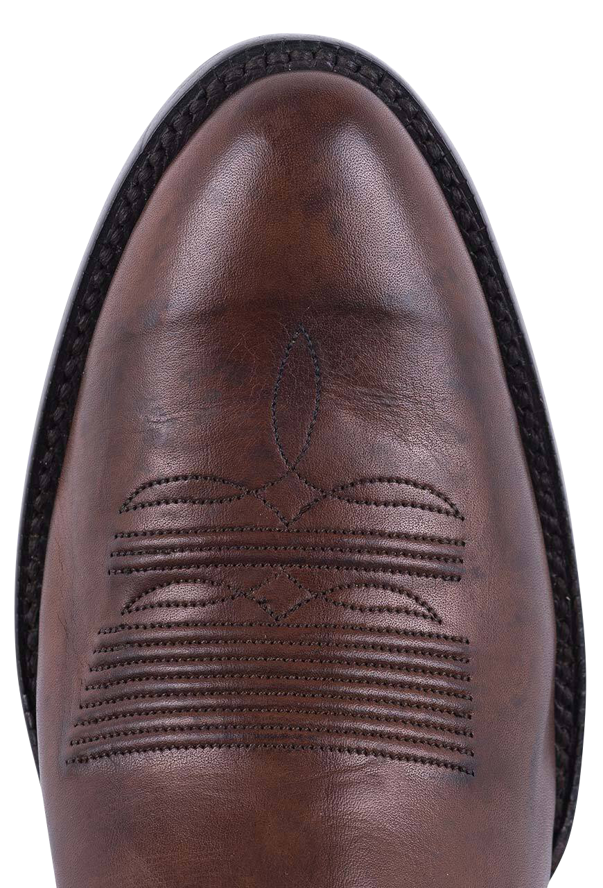 Black Jack Exclusive Ranch Hand Cowboy Boots - Burnished Brown