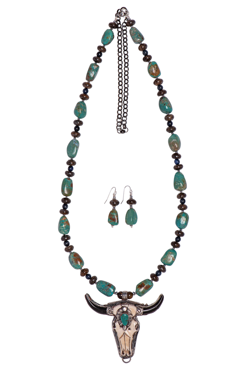 Breathe Deep Sterling Silver with Turquoise Set