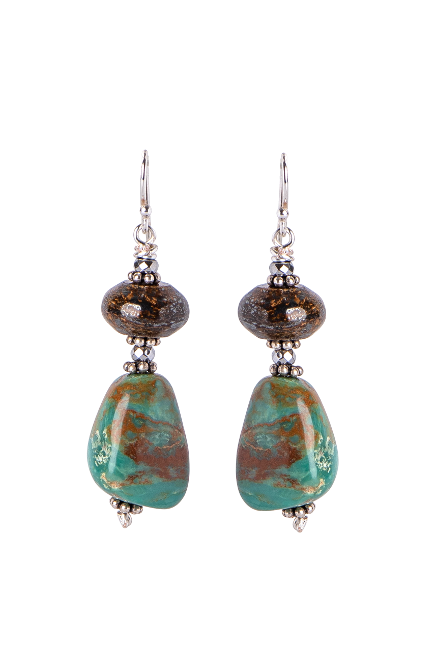 Breathe Deep Sterling Silver with Turquoise Set