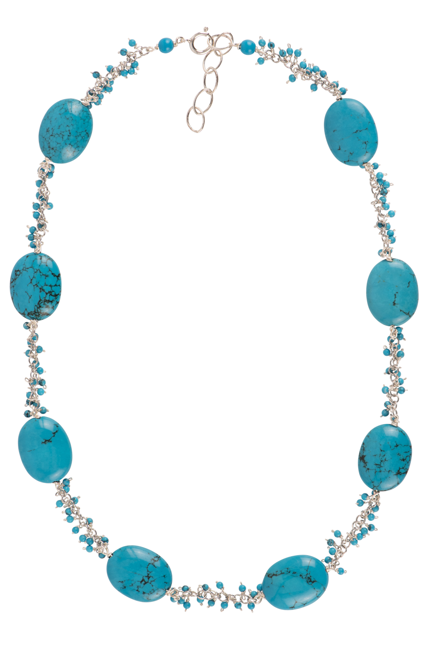 Brown Eyed Girls Turquoise Pebble Necklace