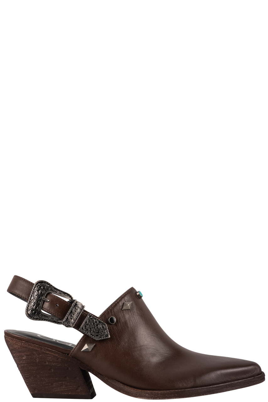 Golo Billy Jean Brown Slingback Mules