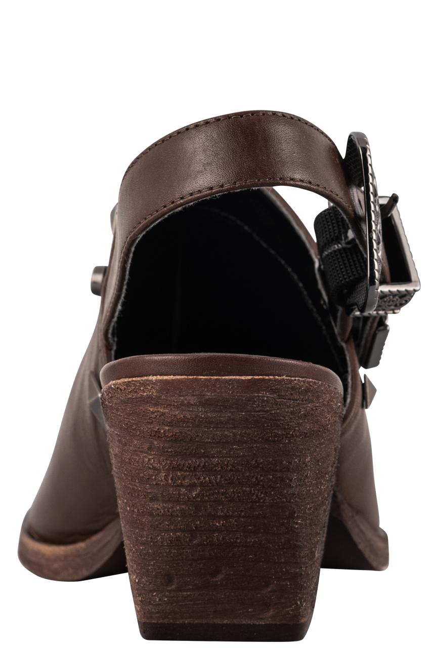 Golo Billy Jean Brown Slingback Mules