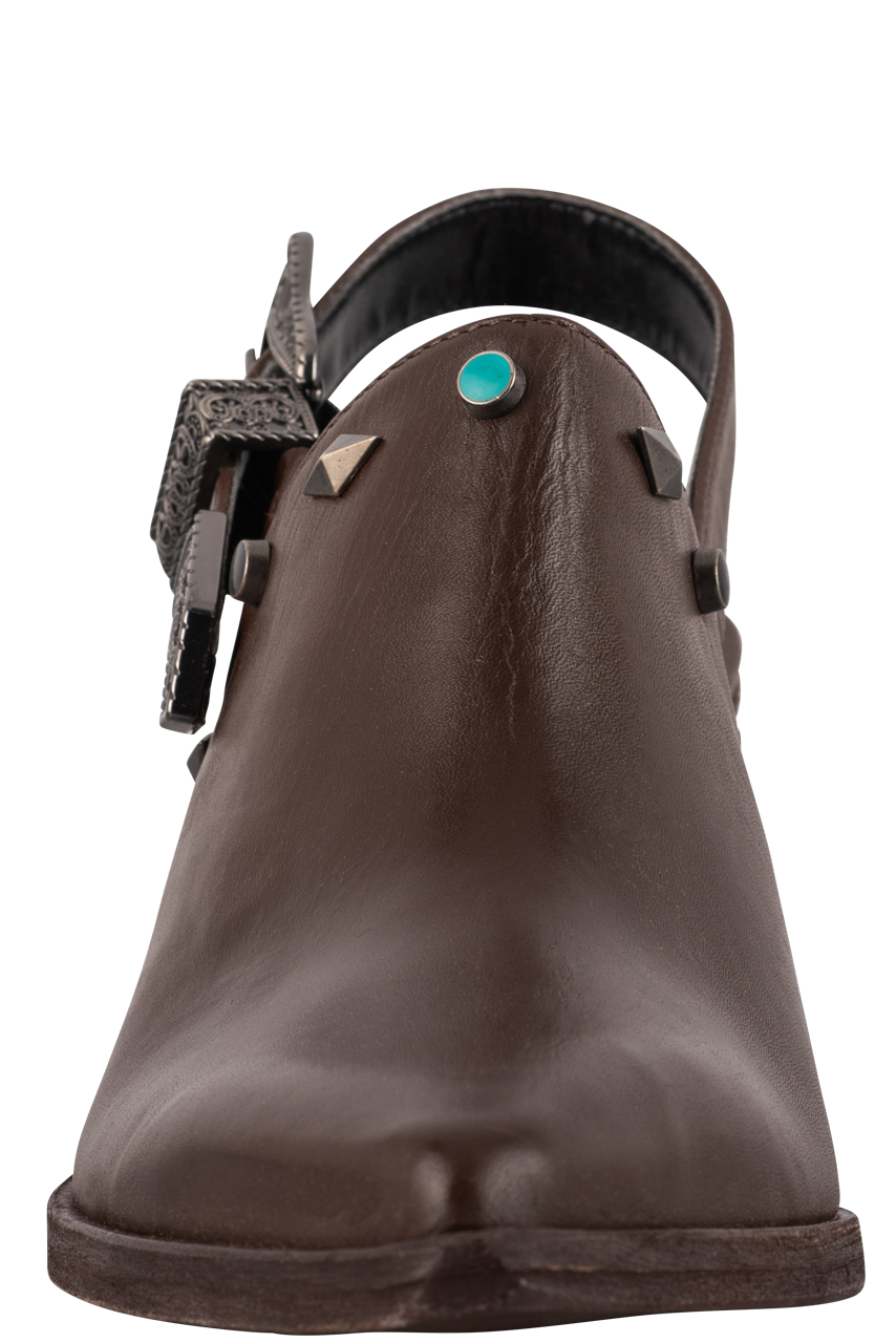 Golo Billy Jean Brown Slingback Mules