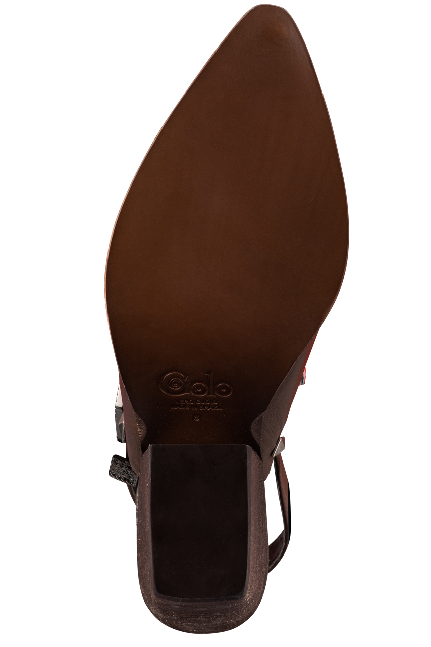 Golo Billy Jean Brown Slingback Mules