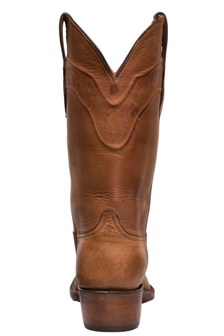 Black Jack Burnished Ranchito Cowboy Boots - Peanut Brown