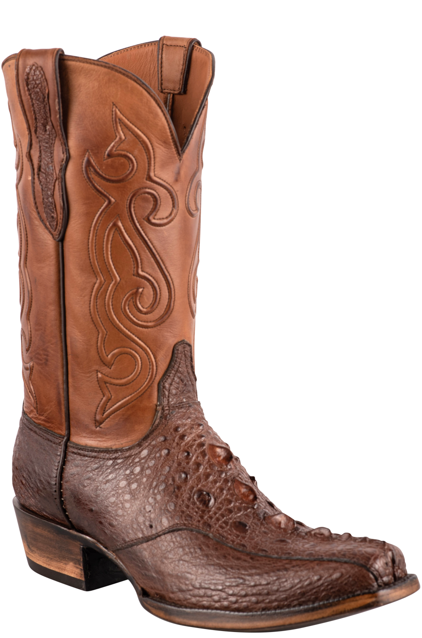 Black Jack Exclusive Snapping Turtle Cowboy Boots - Brown