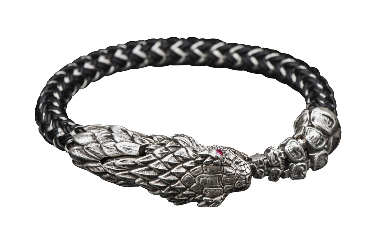 William Henry Full Circle Snake Bracelet