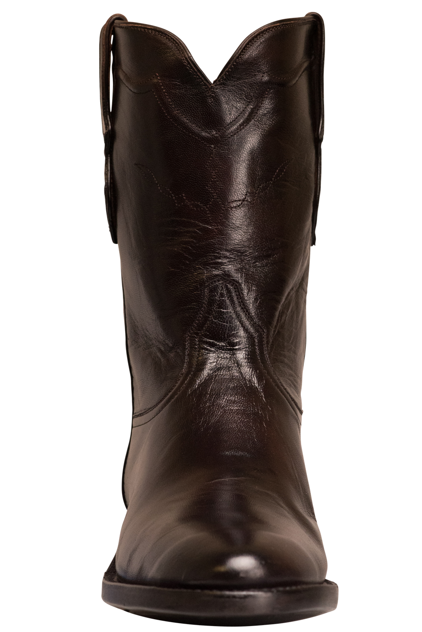 Black Jack Men's Brush Off Goat Roper Cowboy Boots - Brown